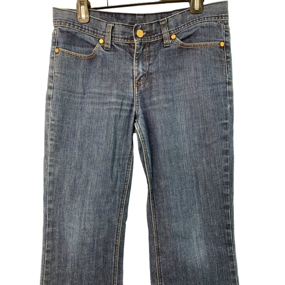 Tory Burch Womens Bootcut Jeans Size 28 Blue Classic GUC 7537 Stretch Mid Rise - Picture 9 of 11